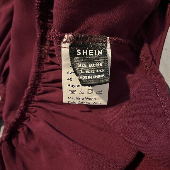 Women’s Red Tie Top, large - Picture 4 of 6